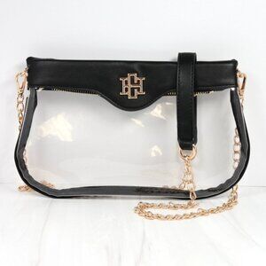 Caroline Hill Madi Clear Crossbody Bag Black | Stadium Approved | NWT